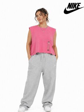 Nike Sportswear Essential Muscle Tank Pink Crop Top Plus Size 1X NEW